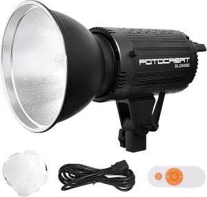 100W Bi Color COB LED Video Light,32100lux/1m 2800K-6500K Bowens Mount Continuous Output Lighting Photography Fill Light with Control and Lampshade for Studio Photograpny/Video Recording