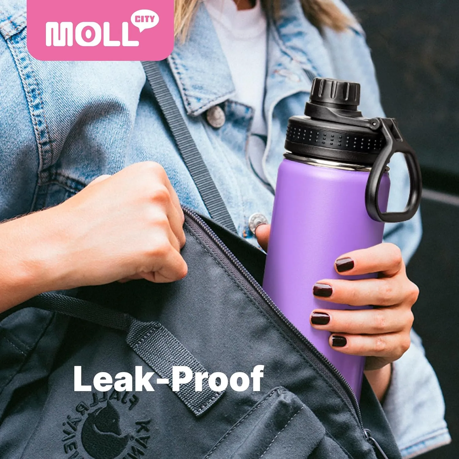 12 oz Water Bottle for Kids Stainless Steel Vacuum Insulated Wide Mouth Sports Water Bottle-Small Metal Water Flask for Girls Boys, BPA-Free(Apple Green)