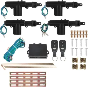 12V Car Lock Electric System Door Window Control Keyless Locking Set Actuator Wireless Security Alarm Auto Cartronics Universal