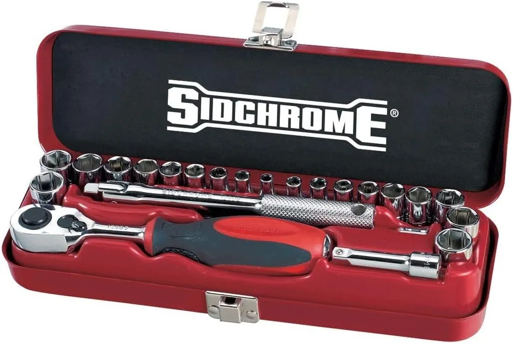 1/4-Inch Drive AF/Metric Socket 23-Piece Set