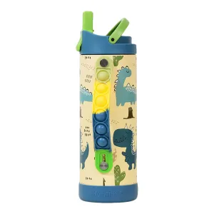 14 oz Dino WaterBottle Pop It Handle