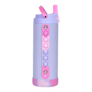 14 oz Water Bottle Pop It handle