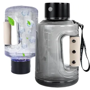 1.5L Hydrogen Water Bottle Generator, 50Oz Large Capacity Hydrogen Enriched Water Bottle, 6 Minutes Hydrogen Infuser, SPE Tech Portable Sports H2 Water Purification Systems for Fitness Hydration
