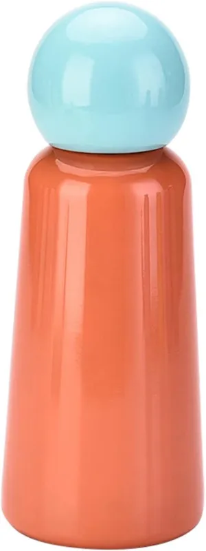 17 oz About 500 ML Stainless Steel Water Bottle - Vacuum Insulated Water Bottle -Hot&cold Drink Metal Water Flask,BPA Free (Blue orange)