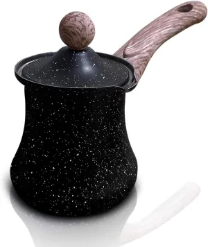 18.6 oz Turkish Ibrik Multi-purpose Arabic Coffee Pot with Lid Heavy-Duty Stainless Steel