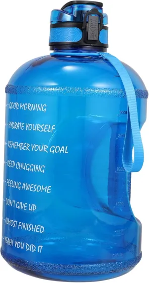 1Pc Large Capacity Water Cup Portable Plastic Water Bottle with Handle Unisex Sports Hydration Container Durable Material for Outdoor Use
