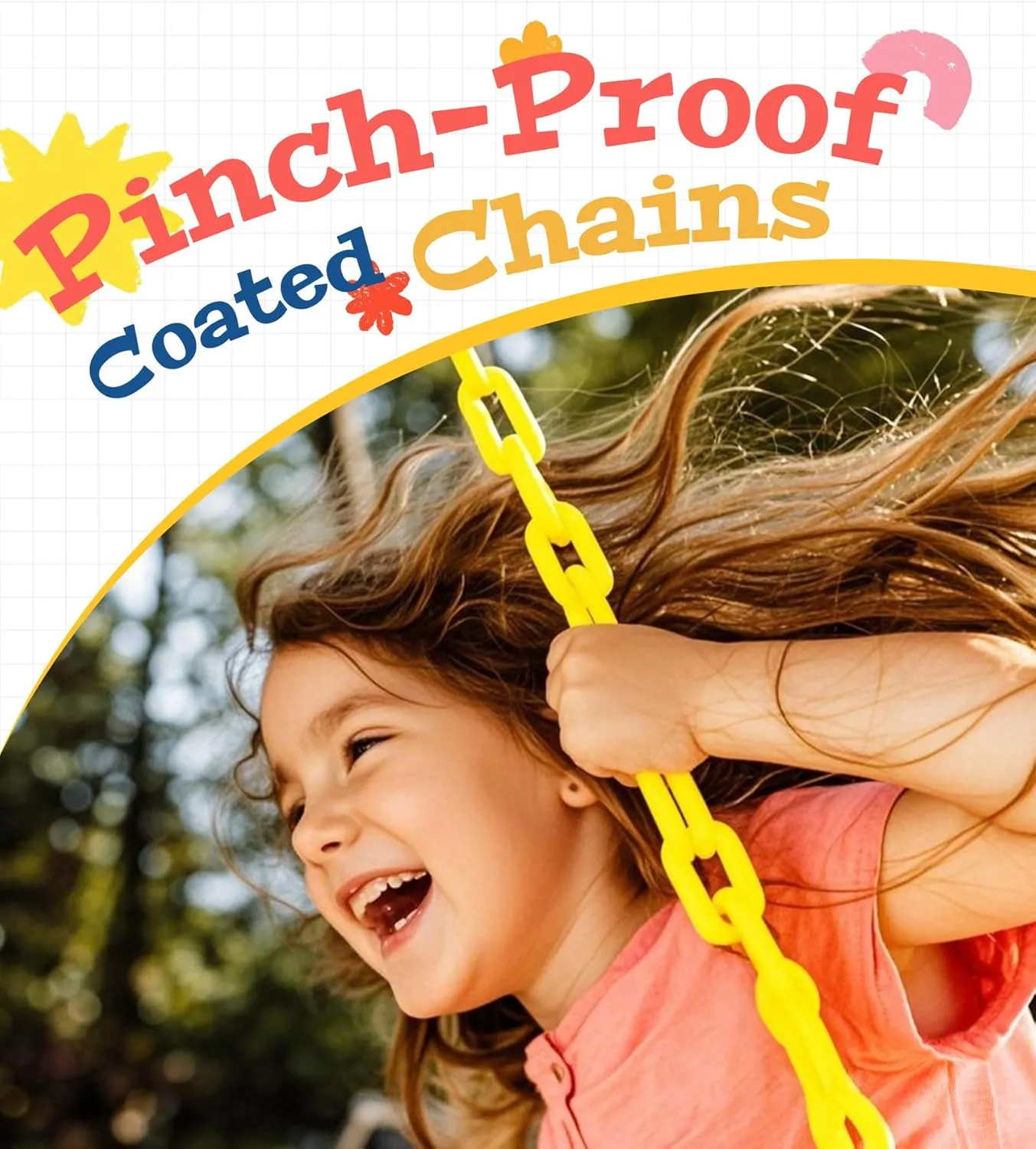 2 Pack Heavy Duty Swing Seats with 66" Rust-Resistant Chains, Swing Set Accessories Replacement with Quick Links, Kids Swings Supports 330 lbs for Outdoor Playground Trees, Green