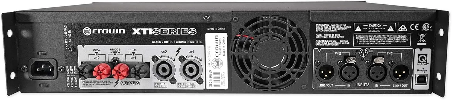 2 Power Amplifier, Gray, 500-Watts (XTi1002)