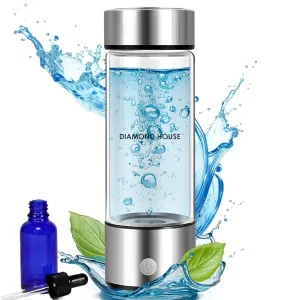 2025 Hydrogen Water Bottle Generator Pro,Water Ionizer Machine with SPE/PEM tech, Alkaline Water Machine, Water Purifier Bottle for Home Office Gym