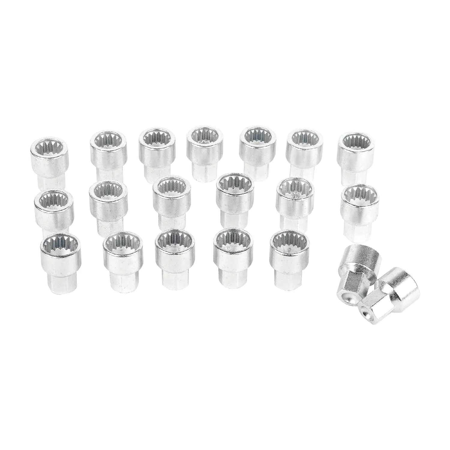 20PCS Wheel Locking Nut Key Kit for Porsche VW Touareg, Wheel Lock Nut Socket Adapter Set, Wheel Anti-Theft Lug Nut Removal Tool, Anti-Theft Screw Remover