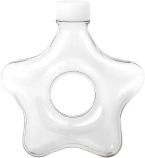 24oz Star Water Bottle, BPA Free, Wristband Water Bottle,for Travel Sports Camping Gym Outdoor (White)