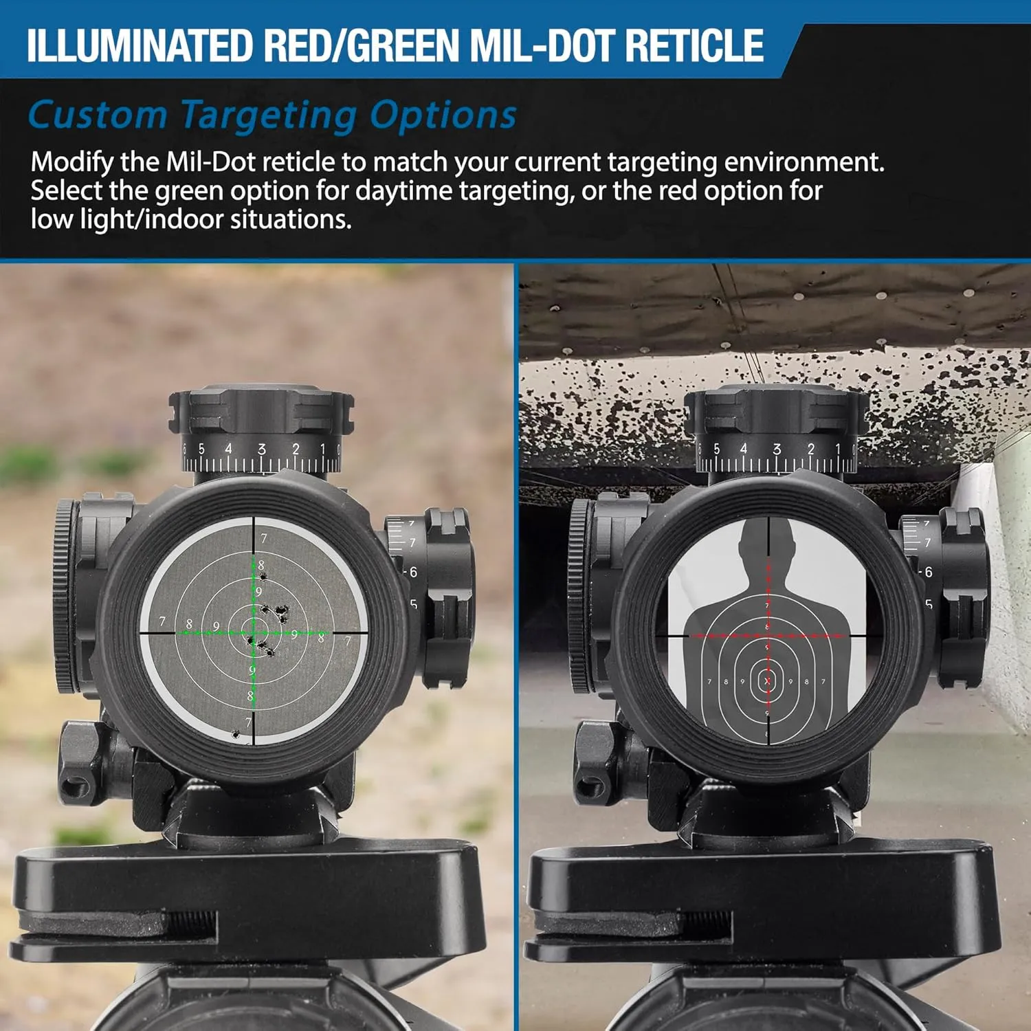 2nd Generation Precision Riflescope with Illuminated Reticle Side Adjustable Parallax for Long Range Shooting & Hunting