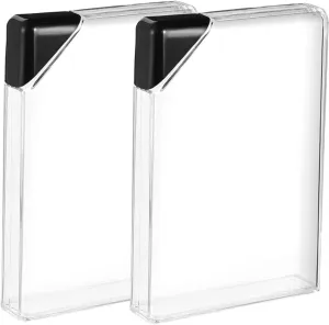 2Pcs Flat Water Bottle Portable Transparent Travel Flask Lightweight Leak Design for Juice Tea Soup for Outdoor Activities and Home Use