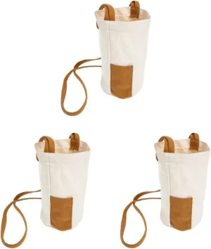 2pcs Packable Water Bottle Packable Water Bottle Bag Packable Water Bottle Holder Water Bottle Shoulder Bag Tote Canvas Bottle