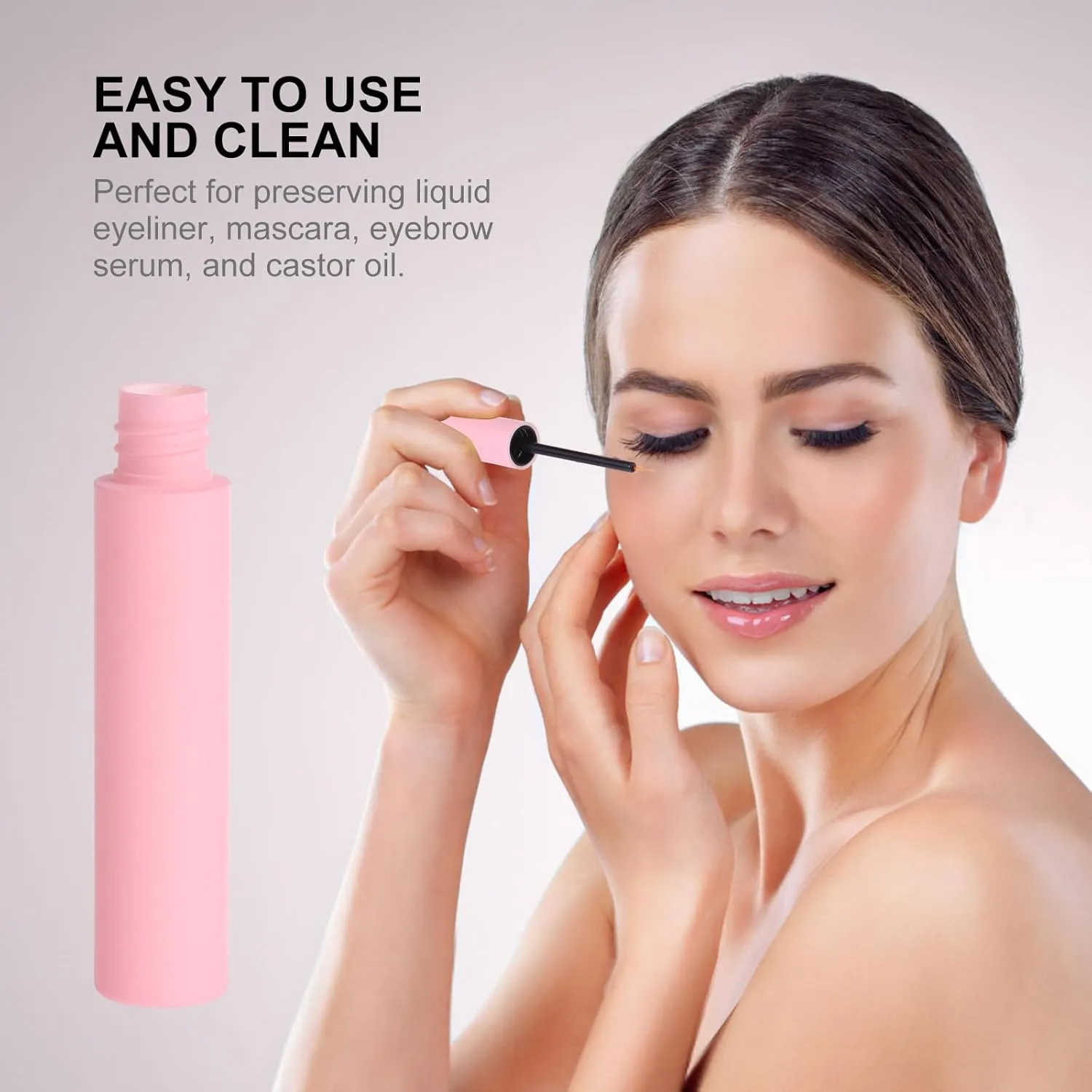 30 Pcs Plastic Empty Eyeliner Tube Refillable Oil Eye Gloss Tube Bottle Extension Container DIY Makeup Tool