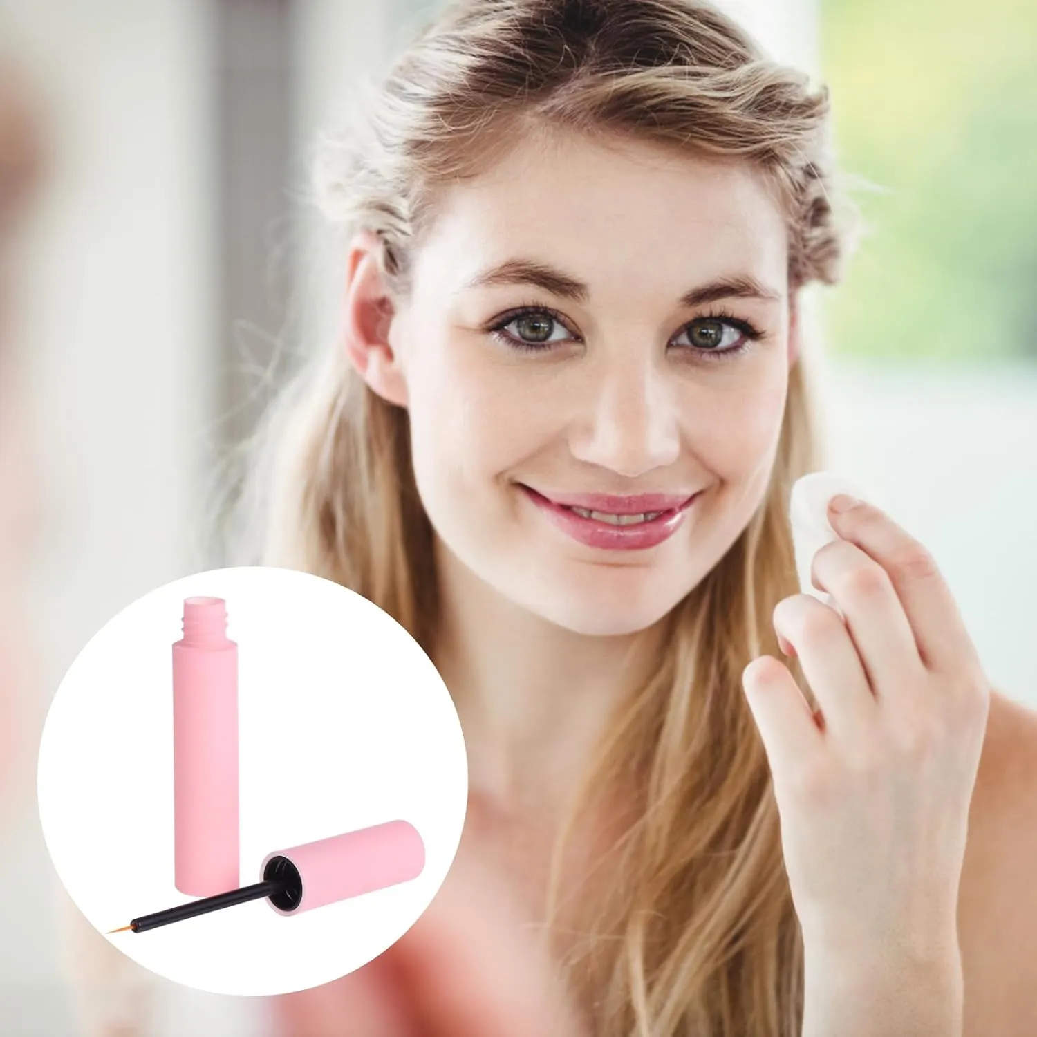 30 Pcs Plastic Empty Eyeliner Tube Refillable Oil Eye Gloss Tube Bottle Extension Container DIY Makeup Tool