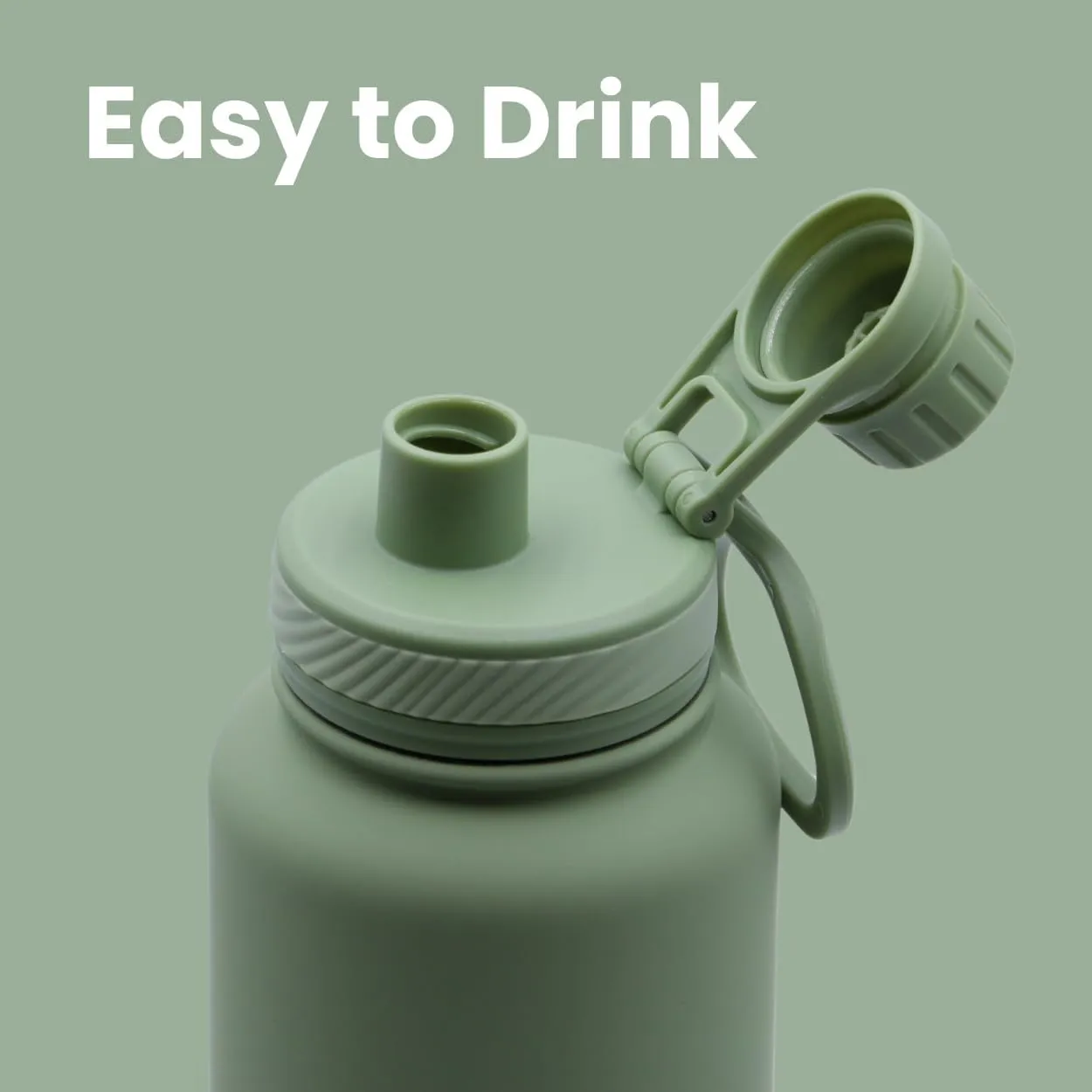 32 oz vacuum insulated stainless steel water bottle with spout lid for cold water drinks, sports, travel, outdoor and school (Glitch)