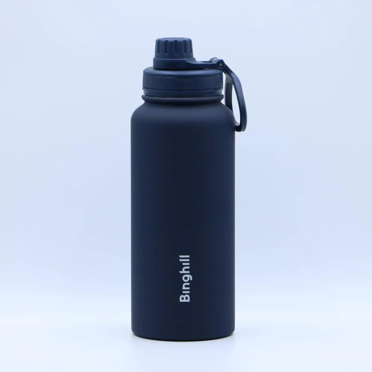 32 oz vacuum insulated stainless steel water bottle with spout lid for cold water drinks, sports, travel, outdoor and school (Indigo)