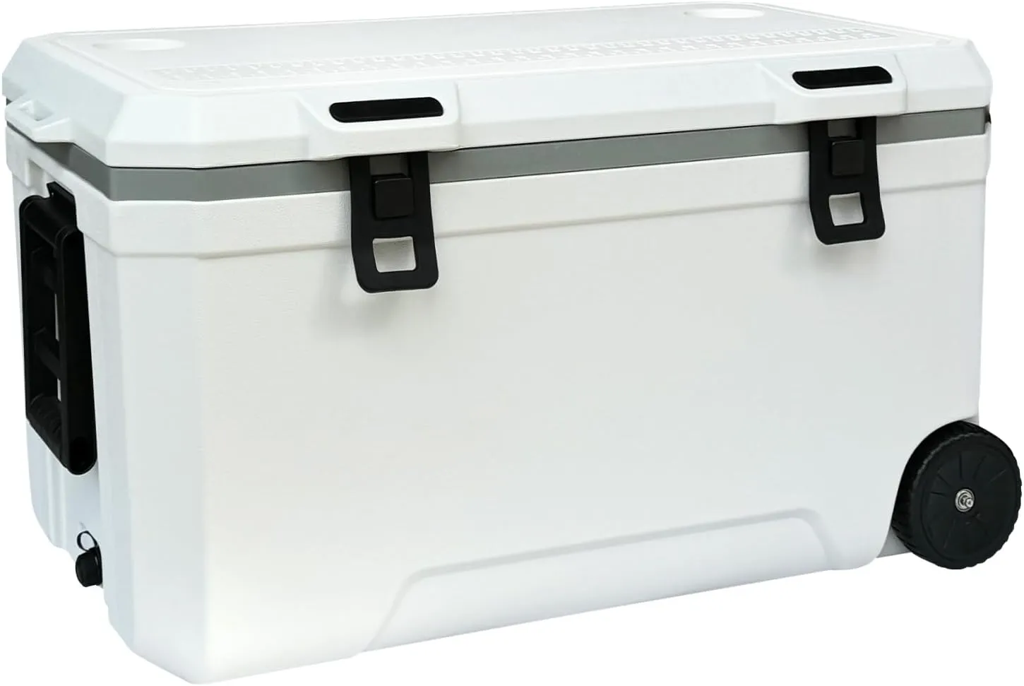 34-127 Quart Insulated Portable Cooler with Heavy Duty Wheels Keeps Ice for up to 5 Days, Great for Drink, Beach, Camping, Tailgating, Sports, & More