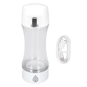 380ml Hydrogen Water Bottle Rechargeable Hydrogen Water Generator Hydrogen Rich Water Ionizer with H2 Concentration 700‑900PPB Portable Hydrogen Water Bottle for robusto