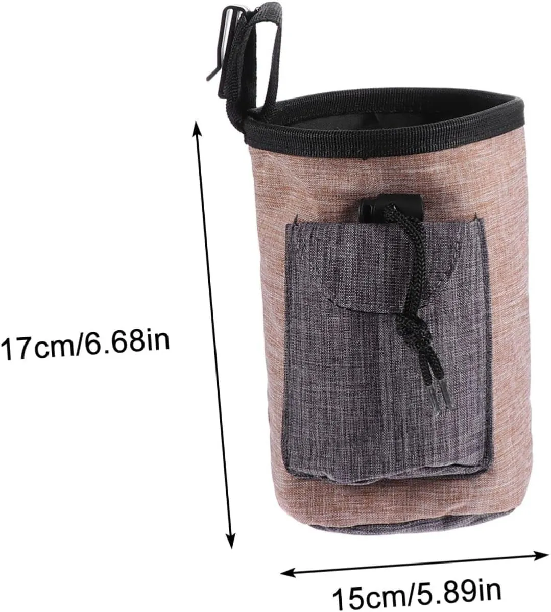 3pcs Dog Training Pouch for Treats Small Dog Bag Pet Outdoor Reward Bag Durable Flax Material