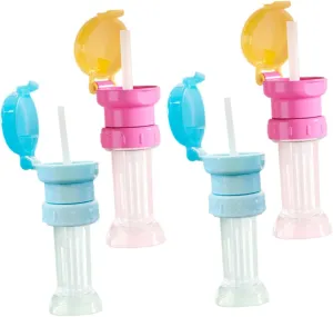 4 Pack Toddler Straw Cup Spill Proof Water Bottle Adapter Boys and Girls Water Bottle Adapter Straw for Toddlers