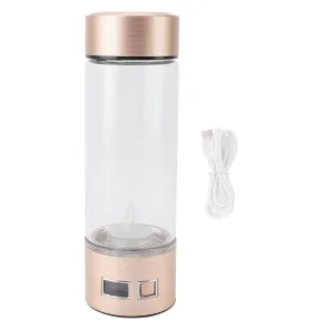 4000PPB Hydrogen Water Bottle, PEM Technology, Touch Control, 3 Min Timer, USB Type C Charging, 450ml Glass Cup, Rich in Hydrogen