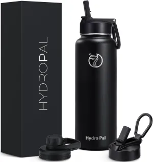 40oz Insulated Water Bottles with 2 Leak Proof Lids(Spout Lid and Straw Lid), Wide Mouth Sport Water Bottle with Straw, Stainless Steel Powder-Coated Water Flask, Double Walled Vacuum Thermos