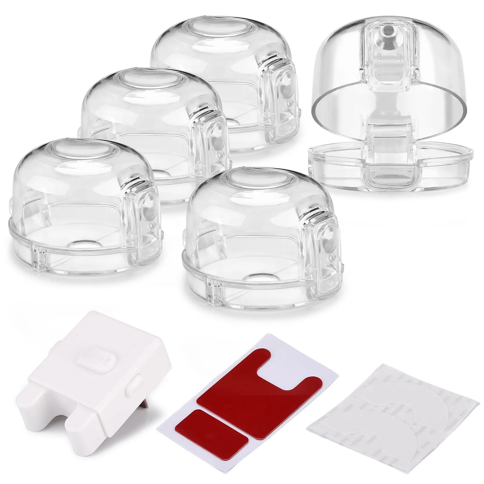 5-Pack: Kitchen Gas Electric Stove Knob Safety Covers