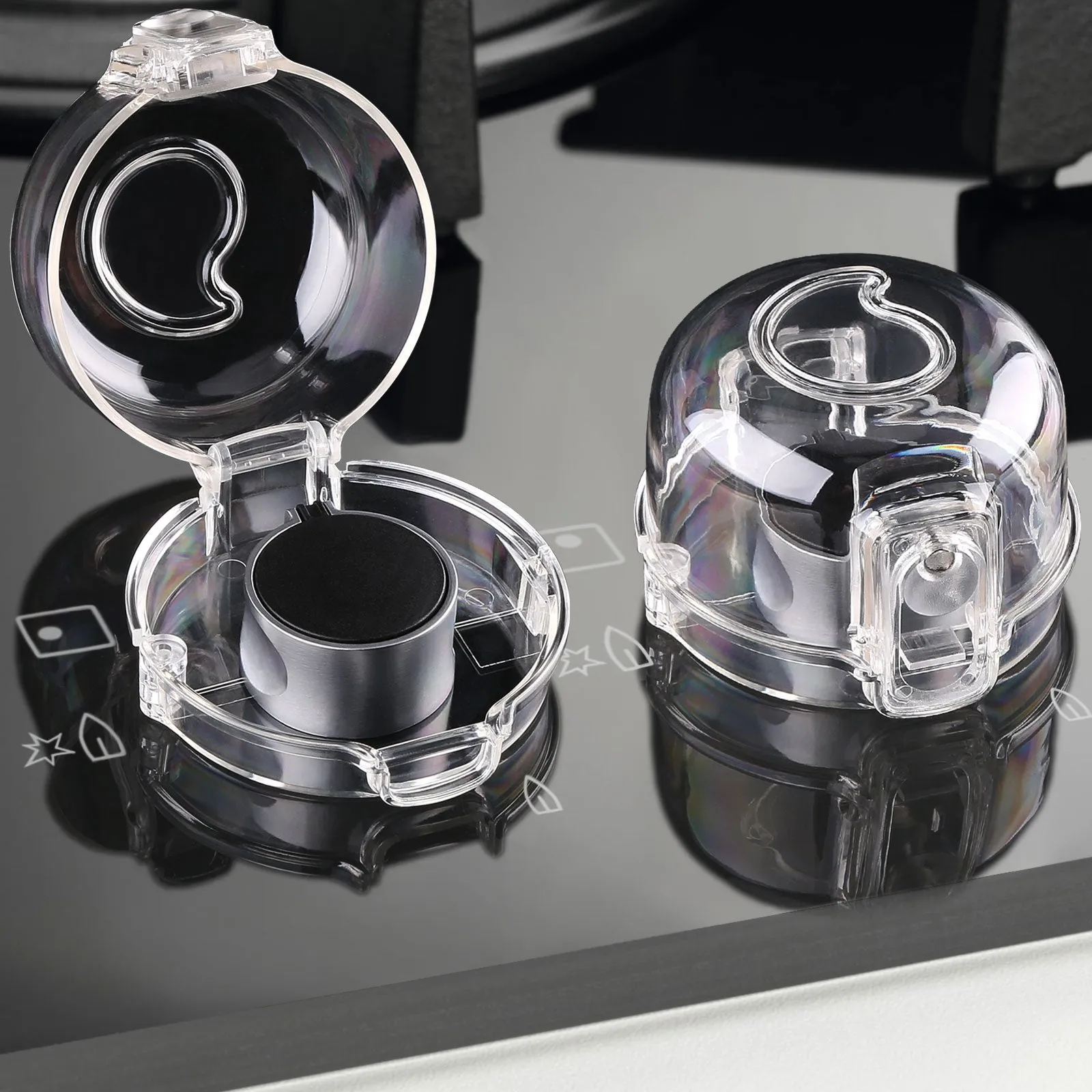 5-Pack: Kitchen Gas Electric Stove Knob Safety Covers