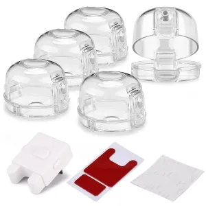 5-Pack: Kitchen Gas Electric Stove Knob Safety Covers