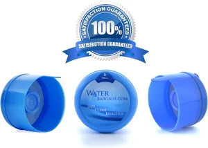 [50 Pack] USA Made 3 & 5 Gallon Water Bottle Caps - Spill Proof 5 Gallon Water Jug Cap fits 2, 3, 5, 6 Gallon Water Jugs - 5 Gallon Water Jug Lid - Lids for 5 Gallon Jug Cap, 3 Gallon Water Jug Cap