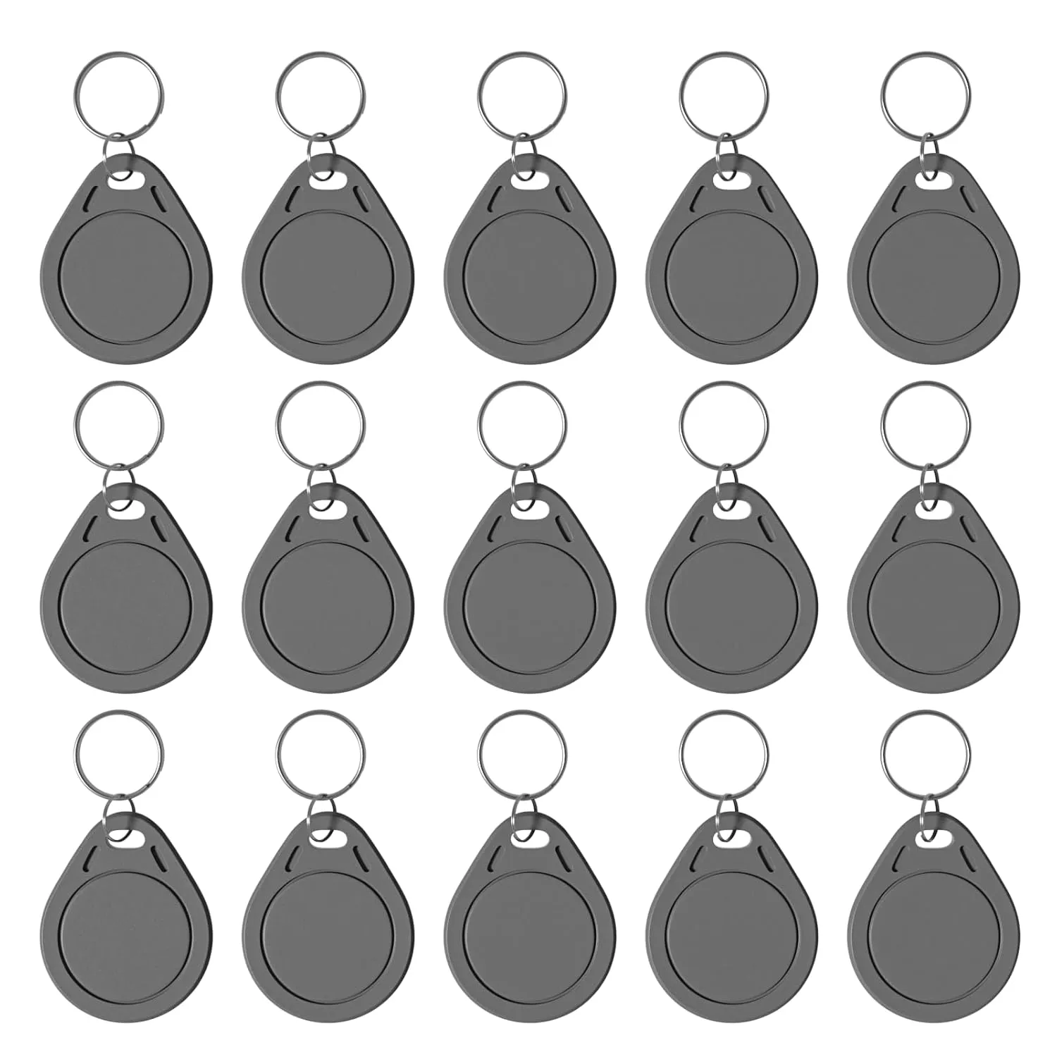50 PCS Mifare Ultralight C Keyfobs ULC Key fob Token Tag RFID Key Cards, 13.56MHz Contactless Ticket IC MF0ICU2 Gray RFID Key Fobs, Compatible with Upgraded SAFLOK, KABA, ONITY and Salto Locks