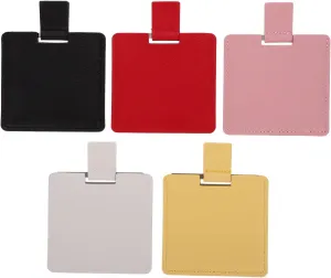 5pcs Vanity Mirror Ladies Purse Ladies Wallet Mini Things for Purse Girl Wallet Makeup Hand Mirror Portable Vanity Portable Mirror Girl Purses Leather Handbag Handheld Metal Travel