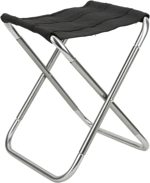 7075 Aviation Aluminum Alloy Camping Stool, 600D Oxford Polyester Outdoor Foldable Chair, Folding Compact Lightweight Stool Seat, Portable Fishing Stool for Camping Fishing Hiking Gardening