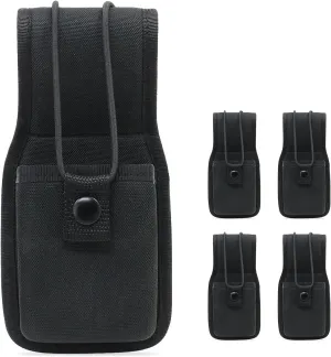abcGoodefg 5 Pack Walkie Talkie Radio Holster Pouch Holder for Duty Belt Nylon Radio Pouch Case Compatible for Motorola MT500, MT1000, MTS2000 and Similar Models