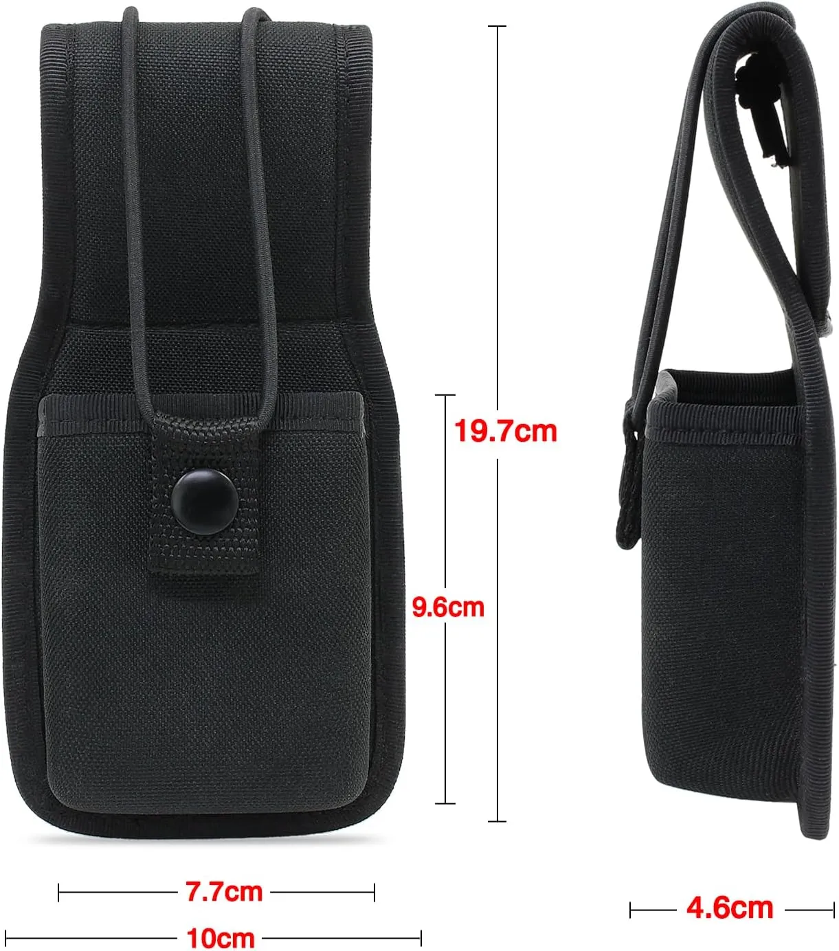 abcGoodefg 5 Pack Walkie Talkie Radio Holster Pouch Holder for Duty Belt Nylon Radio Pouch Case Compatible for Motorola MT500, MT1000, MTS2000 and Similar Models