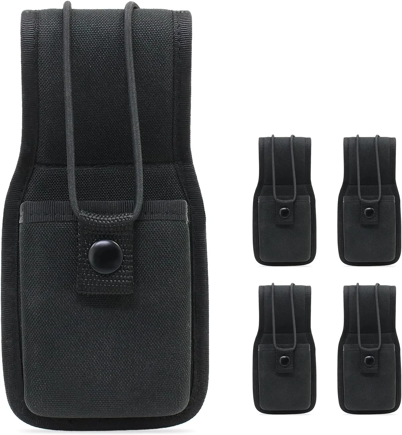 abcGoodefg 5 Pack Walkie Talkie Radio Holster Pouch Holder for Duty Belt Nylon Radio Pouch Case Compatible for Motorola MT500, MT1000, MTS2000 and Similar Models