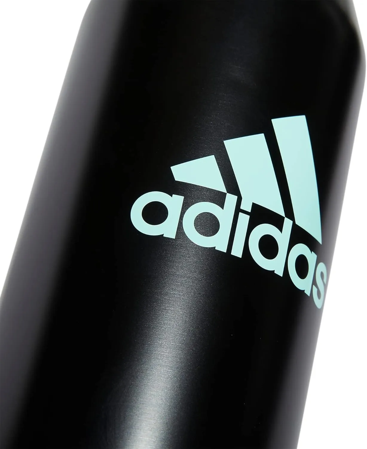 adidas 1 Liter (32 oz) Metal Water Bottle, Hot/Cold Double-Walled Insulated 18/8 Stainless Steel, Black/Pulse Mint Green/Blue Fusion, 32 Ounces