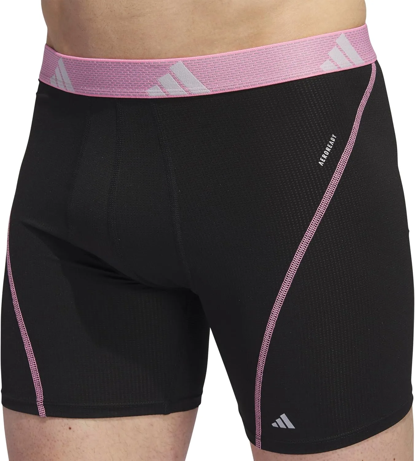 adidas Men's Performance Athletic Mesh Boxer Brief Underwear 3-Pack, Moisture Wicking, Sport Comfort