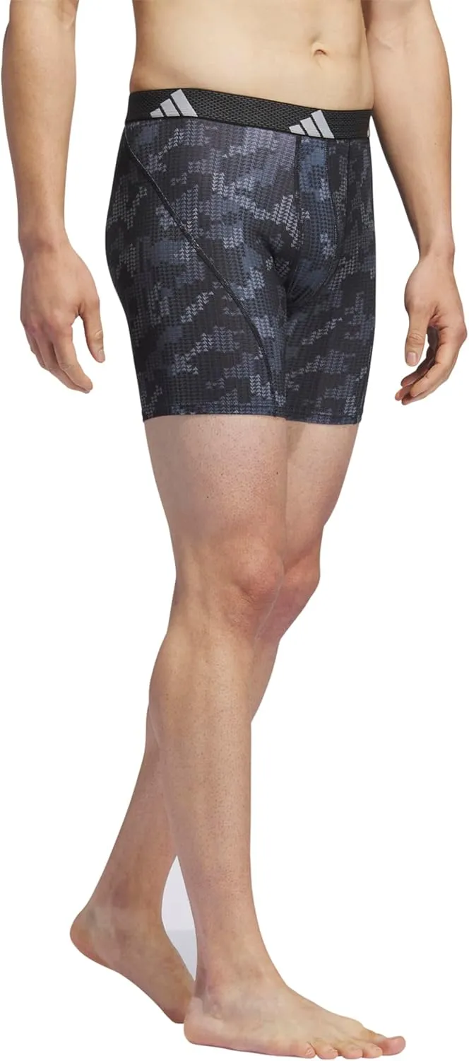 adidas Men's Performance Athletic Mesh Boxer Brief Underwear 3-Pack, Moisture Wicking, Sport Comfort