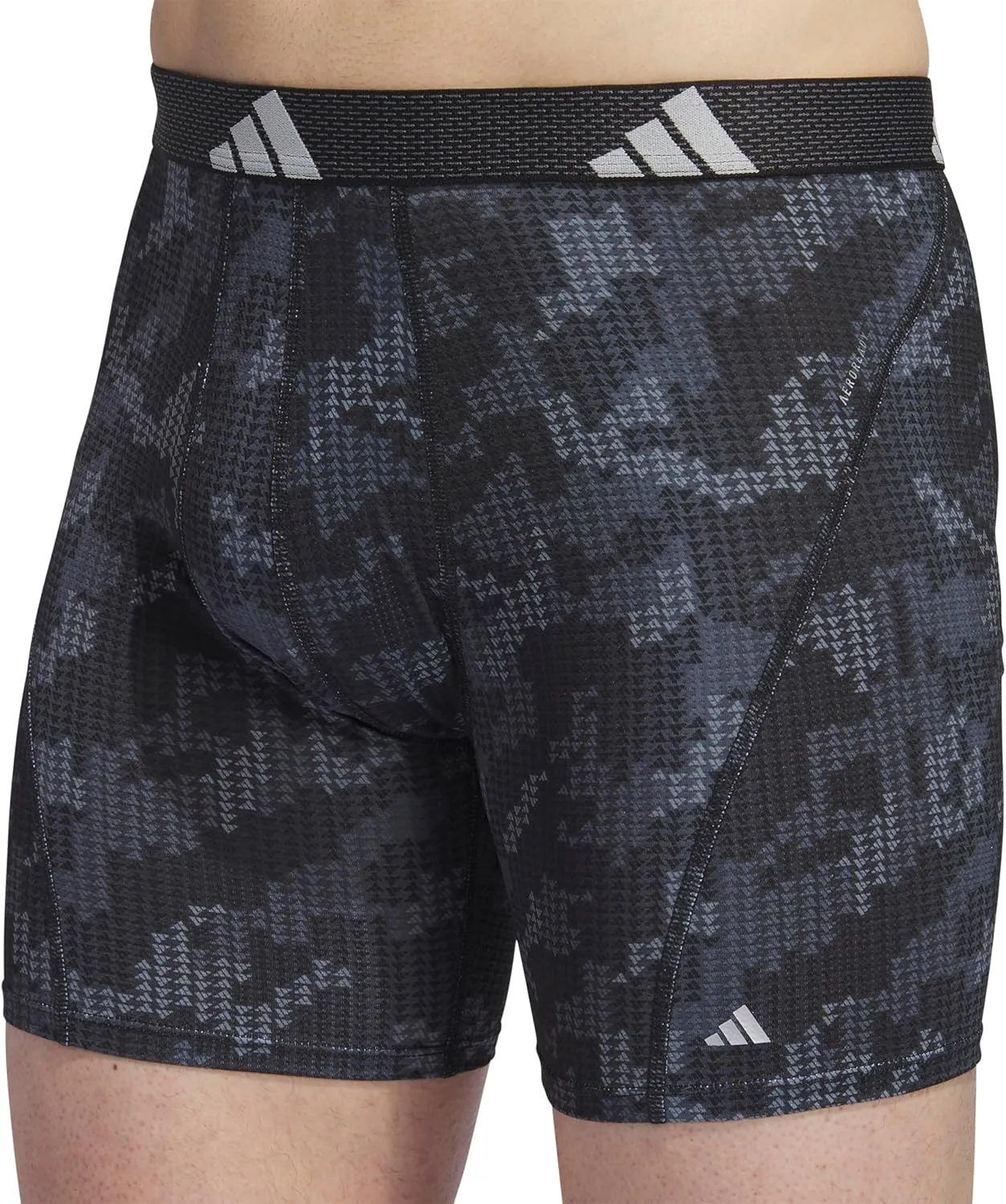 adidas Men's Performance Athletic Mesh Boxer Brief Underwear 3-Pack, Moisture Wicking, Sport Comfort