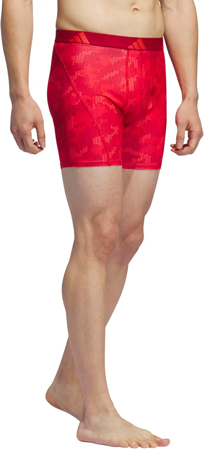 adidas Men's Performance Athletic Mesh Boxer Brief Underwear 3-Pack, Moisture Wicking, Sport Comfort