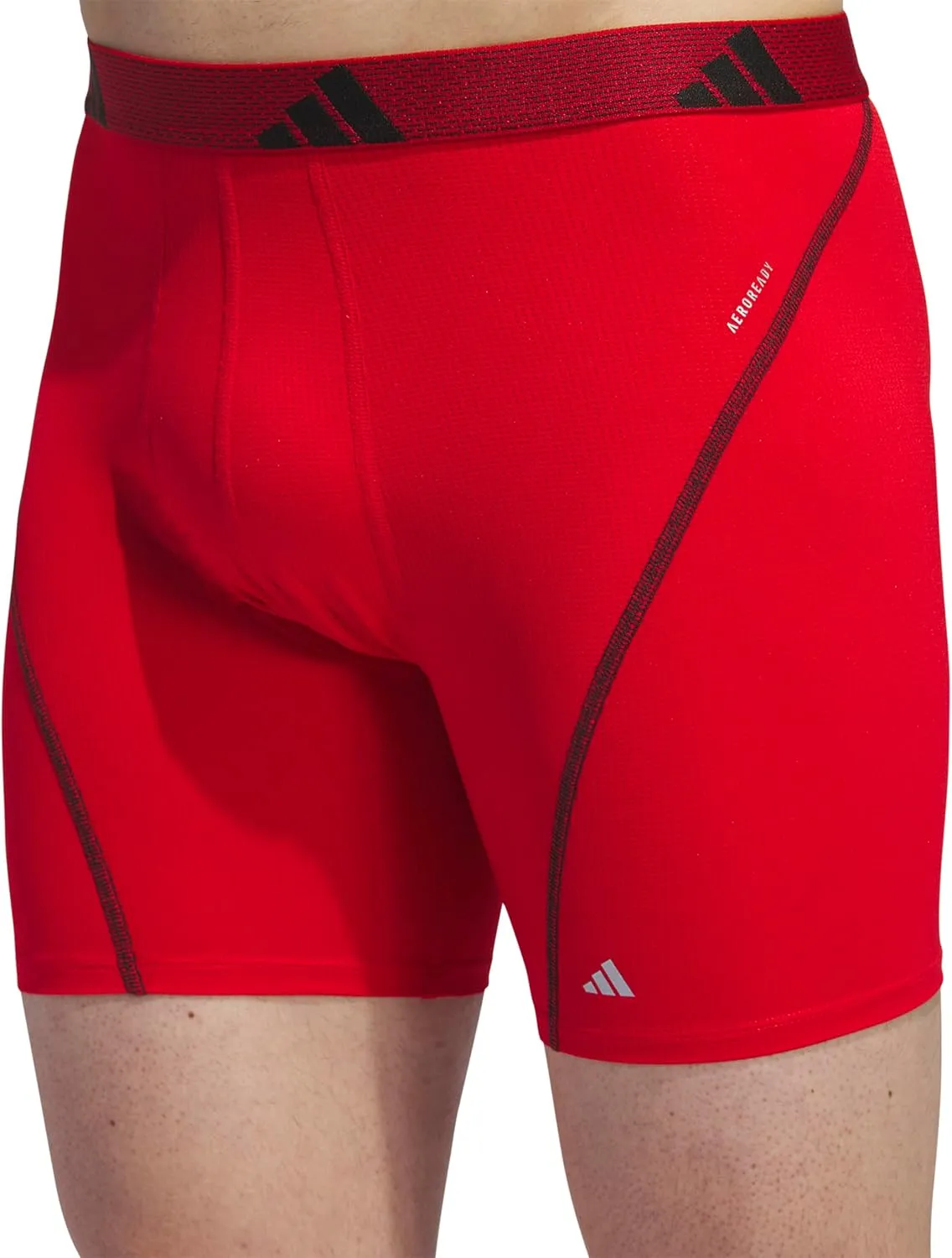 adidas Men's Performance Athletic Mesh Boxer Brief Underwear 3-Pack, Moisture Wicking, Sport Comfort