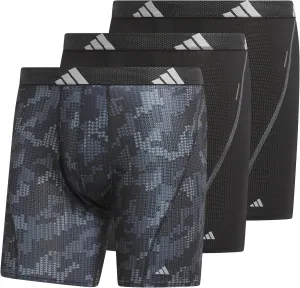 adidas Men's Performance Athletic Mesh Boxer Brief Underwear 3-Pack, Moisture Wicking, Sport Comfort