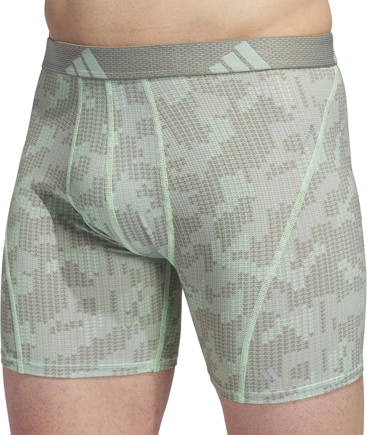 adidas Men's Performance Athletic Mesh Boxer Brief Underwear 3-Pack, Moisture Wicking, Sport Comfort