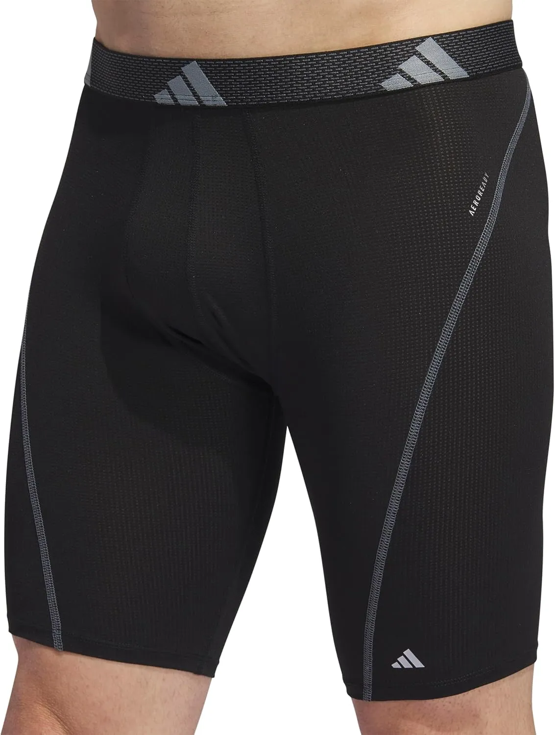 adidas Men's Performance Mesh Long Boxer Brief Underwear (3-Pack), for Active Sport and All Day Comfort