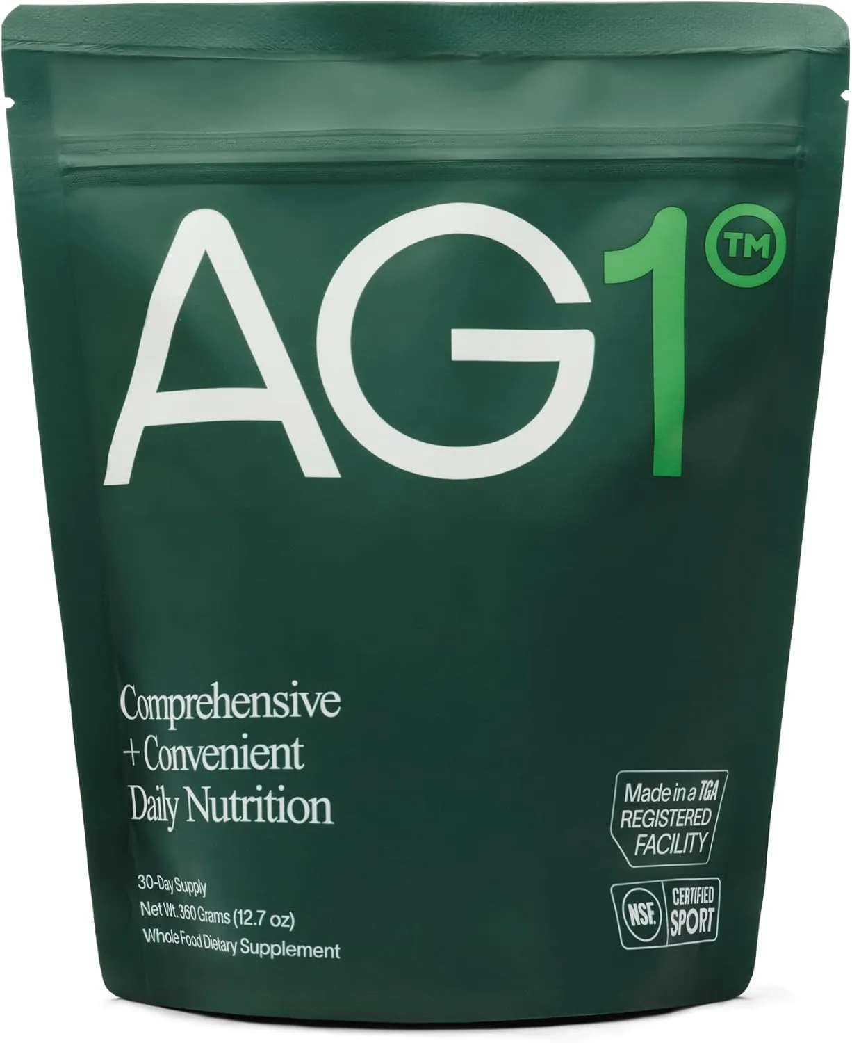 AG1 Greens Powder Refill Pouch – 75 Vitamins, Multivitamin & Probiotic | Gut Health Support | Vegan, Keto, Gluten-Free | Athletic Greens Supplement (Pouch Only)