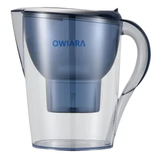 Alkaline Water Filter Pitcher with Filter, 14 Cup Digital Display Water Purifier Pitcher in BPA Free for Quick Clear Chlorine, Fluoride, Heavy Metals, Odor, Bad Taste