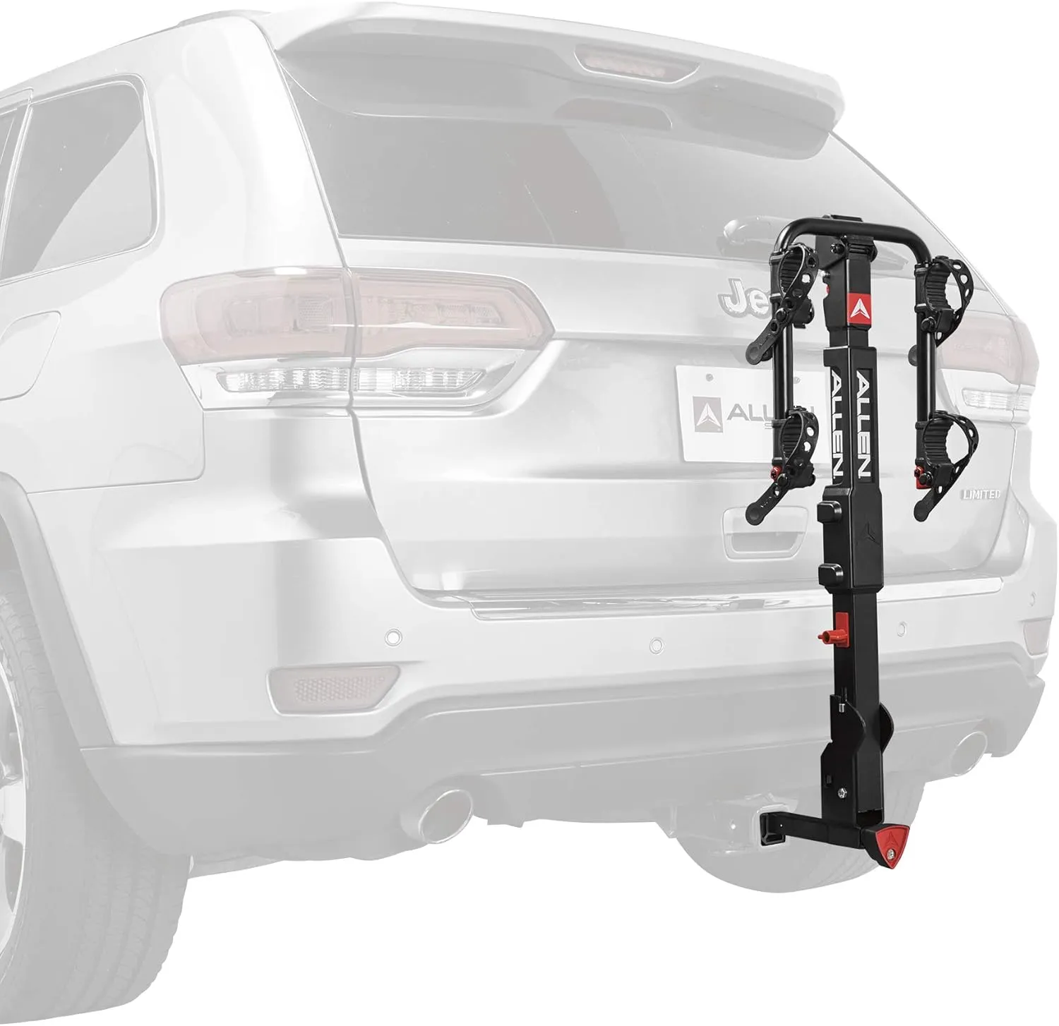 Allen Sports Premier Locking Quick Release 2-Bike Carrier for 2 in. & 1 4 in. Hitch, Model QR525 , Black